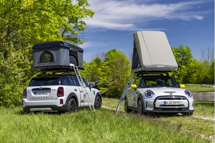 Mini公司首次推出露营和户外装备 适用于电动Cooper SE和Countryman混动车辆