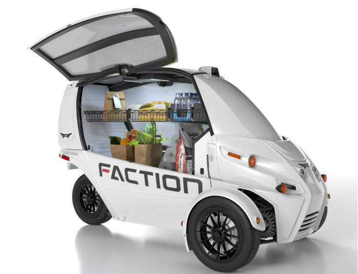 Arcimoto测试基于三轮电动FUV的无人驾驶送货舱
