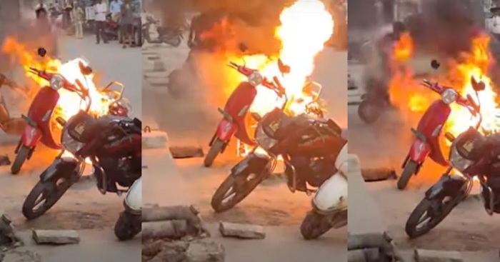 印度又一起PureEV电动踏板车充电爆燃 一名80岁老人不幸丧生