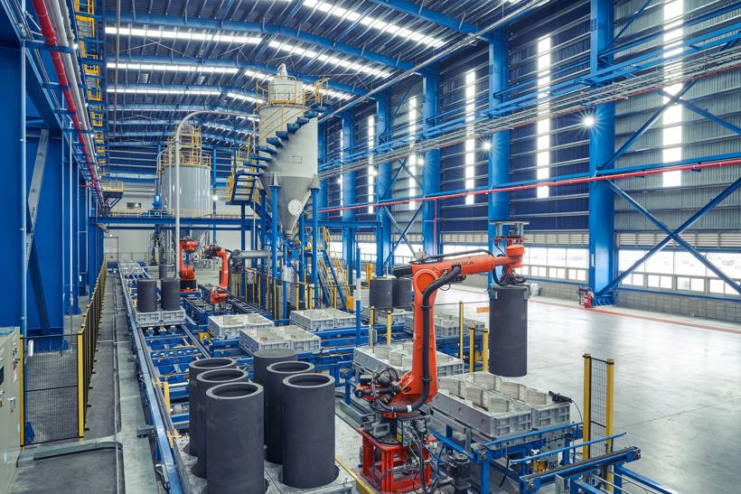 浦项制铁电池材料公司拟降低对中国石墨材料的依赖